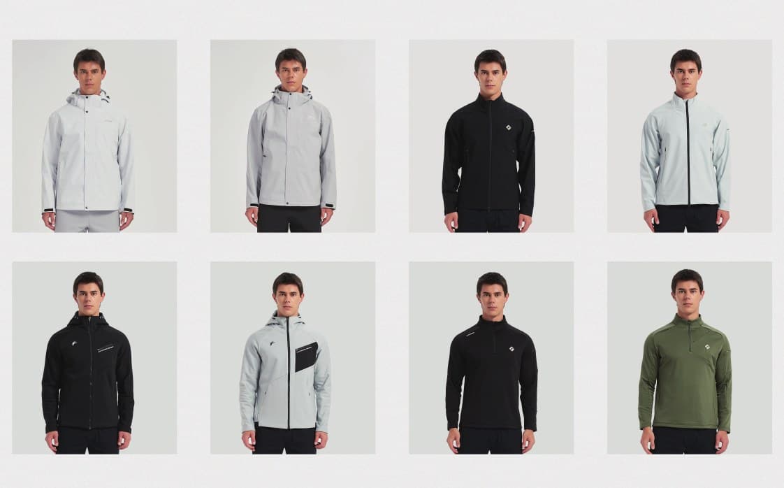 Performance jackets and quarter-zips